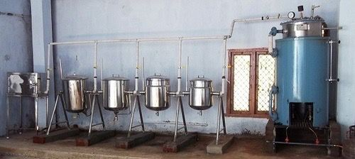 Rice Vessel Steam Cooking System — stainless steel rice cooking vessels with steam boiler