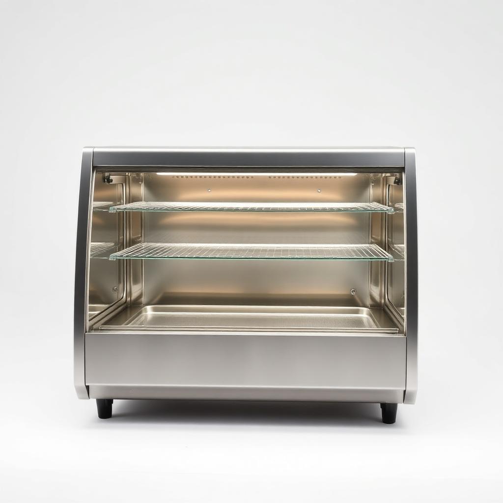 Hot Display With 2 Shelves