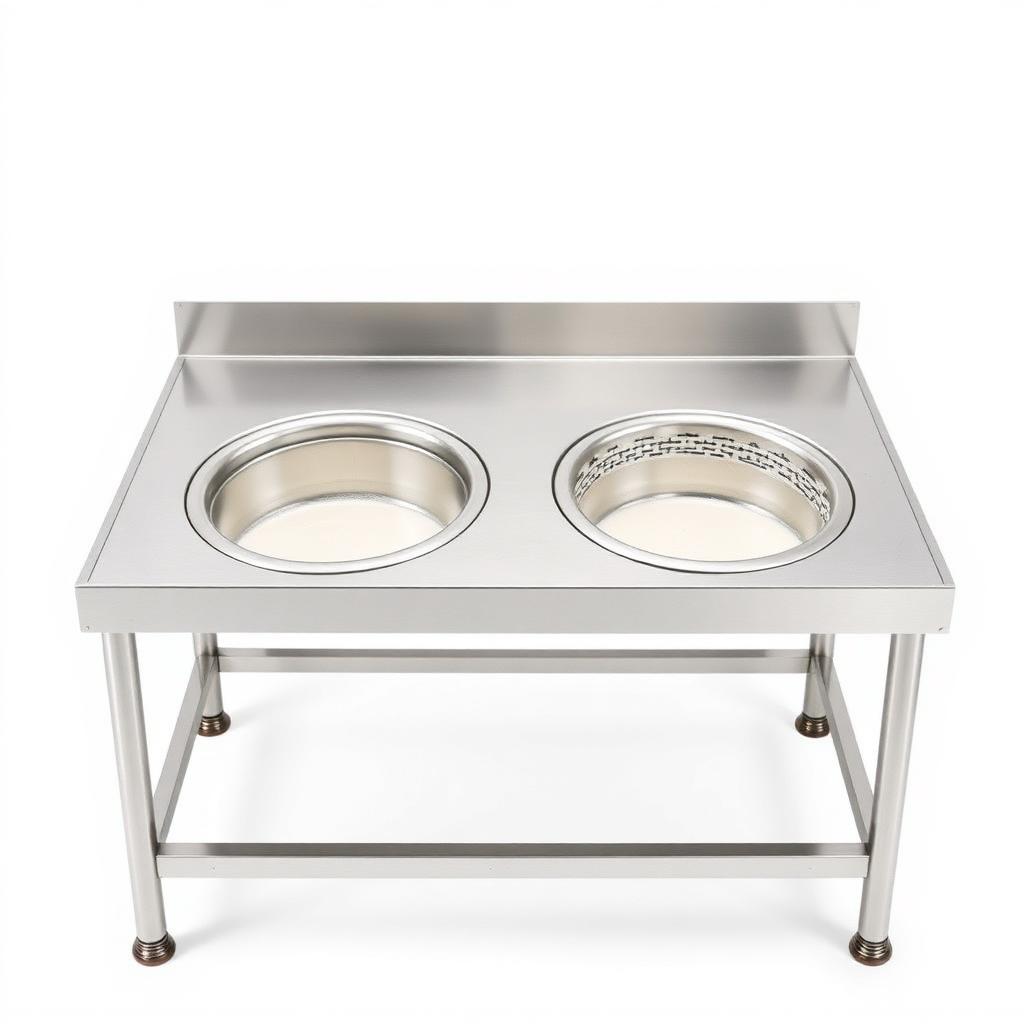 Batter Table With 2 Round Container