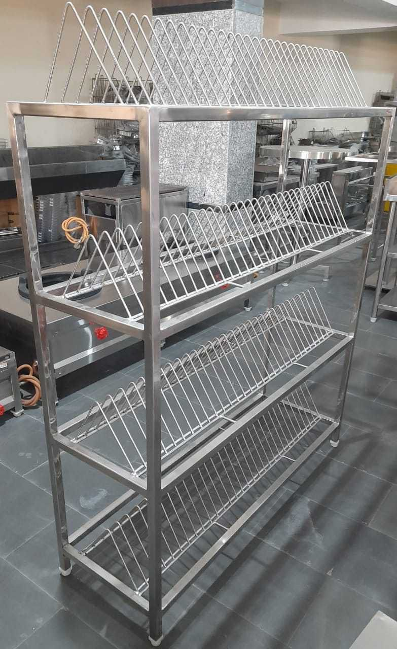 Storage Racks — stainless steel plate and utensil storage rack