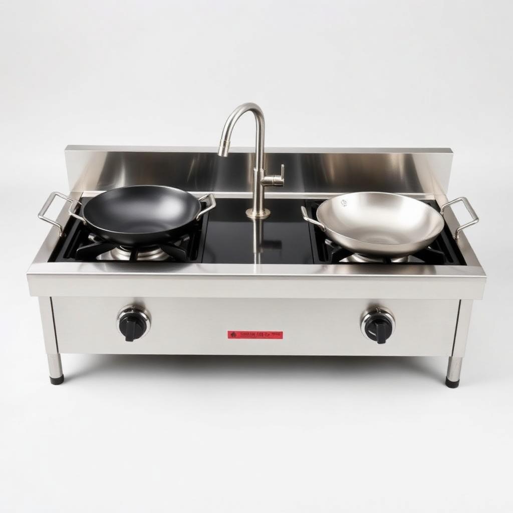 Two Burner Chinese With Water Option